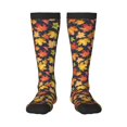 thumbnail image 1 of Logiee Colorful Maple Leaves Print Gift Stocking Stuffers,Adult Stockings,Novelty Socks,Funny Socks Birthday Running Walking Sleeping, 1 of 6