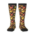 thumbnail image 1 of Logiee Colorful Maple Leaves Print Gift Stocking Stuffers,Adult Stockings,Novelty Socks,Funny Socks Birthday Running Walking Sleeping, 1 of 6