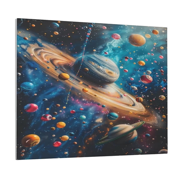 Logiee Colorful Planet Universe Print Canvas Wall Art ,Art Poster,Canvas Decorative Picture,Decor Wall Pictures for Living Room Bedroom Bathroom,Ready to Hang