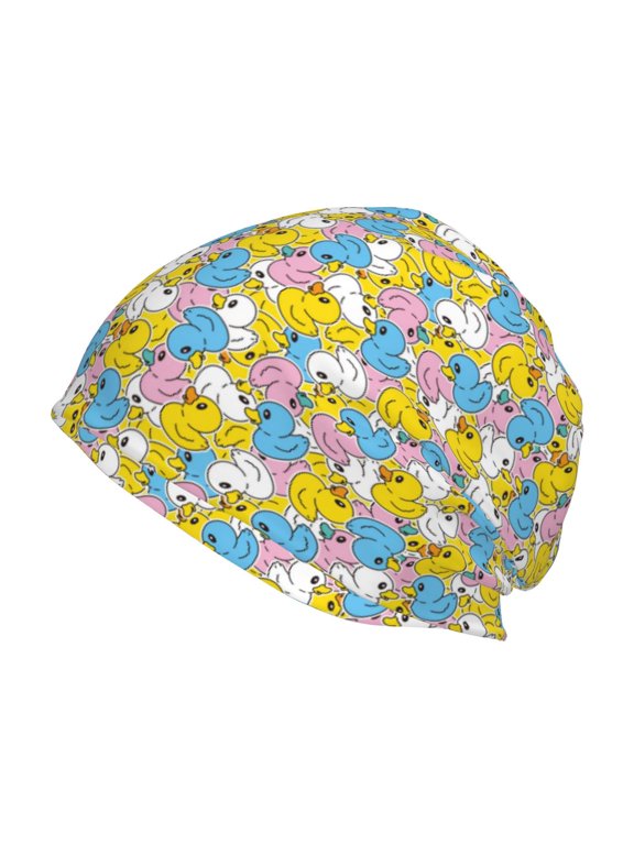 Colorful Rubber Duck 1 Print Unisex Knit Beanie for Men Women Winter Hat,Beanies Skull Caps