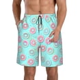 thumbnail image 1 of Logiee Colorful Sweet Donuts Print Mens Swim Trunks Quick Dry Board Shorts,Breathable Hawaii Beach Shorts Swimwear Bathing Suits-X-Large, 1 of 6