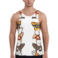 thumbnail image 1 of Logiee Corgi Dog2 Print Men's Workout Tank Top,Quick Dry Workout Tank Top,Gym Muscle Tee,Fitness Bodybuilding Sleeveless T Shirt-4X-Large, 1 of 7