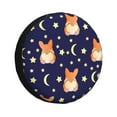 thumbnail image 1 of Logiee Corgi Lying With Moons And Stars Print Spare Tire Cover, Universal Wheel Protectors,Waterproof Dust-Proof UV Sun Wheel Tire Cover,Fit for SUV, RV, Travel Trailer, Truck-17 inch, 1 of 6