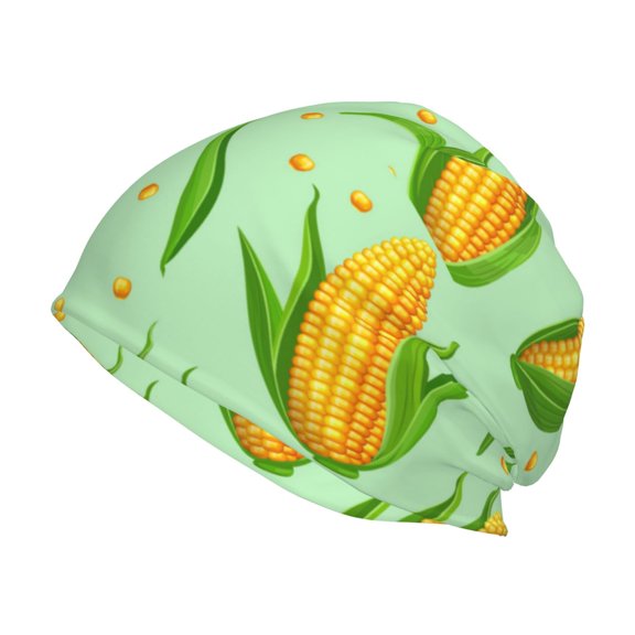 Logiee Corn 7 Print Unisex Knit Beanie for Men Women Winter Hat,Beanies Skull Caps