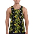 thumbnail image 1 of Logiee Corn And Dragonflies Print Men's Workout Tank Top,Quick Dry Workout Tank Top,Gym Muscle Tee,Fitness Bodybuilding Sleeveless T Shirt-, 1 of 7