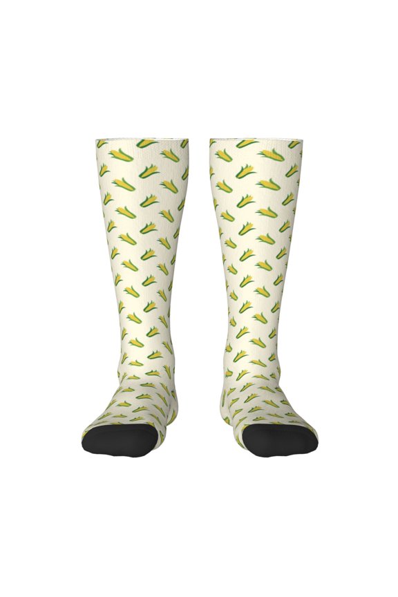 Corn Print Gift Stocking Stuffers,Adult Stockings,Novelty Socks,Funny Socks Birthday Running Walking Sleeping