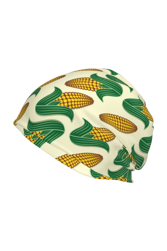 Corn Print Unisex Knit Beanie for Men Women Winter Hat,Beanies Skull Caps