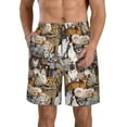 thumbnail image 1 of Logiee Cut Cats Print Mens Swim Trunks Quick Dry Board Shorts,Breathable Hawaii Beach Shorts Swimwear Bathing Suits-3X-Large, 1 of 6