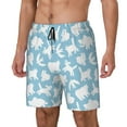 thumbnail image 1 of Logiee Cute Animals Print Men's Swim Trunk,Quick Dry Board Shorts ,Men's Swim Trunks with Compression Liner, Bathing Suits with Pockets-3X-Large, 1 of 6