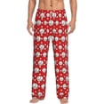 thumbnail image 1 of Logiee Cute Baseball Print Pajama Pants for Men,Men’s Pajama Bottoms,Mens PJ Pants with Pockets & Button Fly-XX-Large, 1 of 6