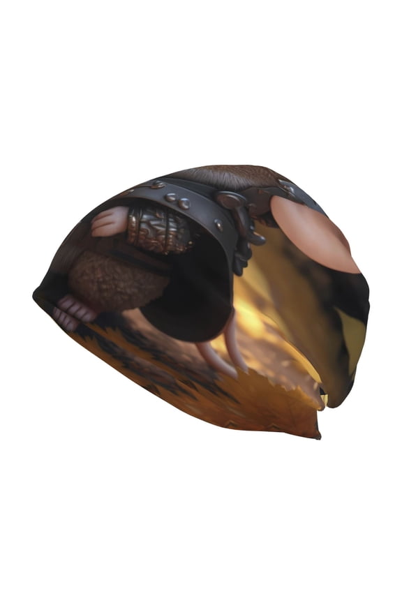 Cute Big-Eared Mouse Print Unisex Knit Beanie for Men Women Winter Hat,Beanies Skull Caps