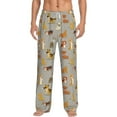 thumbnail image 1 of Logiee Cute Dog Print Pajama Pants for Men,Men’s Pajama Bottoms,Mens PJ Pants with Pockets & Button Fly-Large, 1 of 6