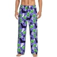 thumbnail image 1 of Logiee Cute Halloween Print Pajama Pants for Men,Men’s Pajama Bottoms,Mens PJ Pants with Pockets & Button Fly-Small, 1 of 6