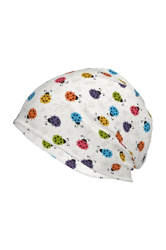 Cute Ladybugs Print Unisex Knit Beanie for Men Women Winter Hat,Beanies Skull Caps