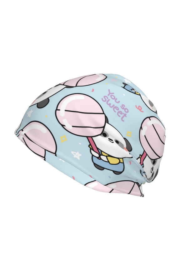 Cute Panda Bear Print Unisex Knit Beanie for Men Women Winter Hat,Beanies Skull Caps