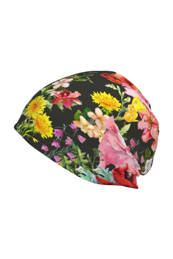 Cute Pigs Sunflower Print Unisex Knit Beanie for Men Women Winter Hat,Beanies Skull Caps