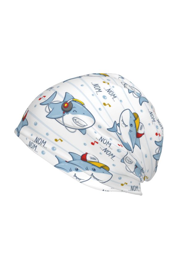 Cute Shark Print Unisex Knit Beanie for Men Women Winter Hat,Beanies Skull Caps