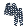 thumbnail image 1 of Logiee Cute Sheep 1 Print Womens Pajamas Set,Long Sleeve Sleepwear,Button Down Lounge Set 2 Pieces,Soft Nightwear Pjs Set-X-Large, 1 of 7
