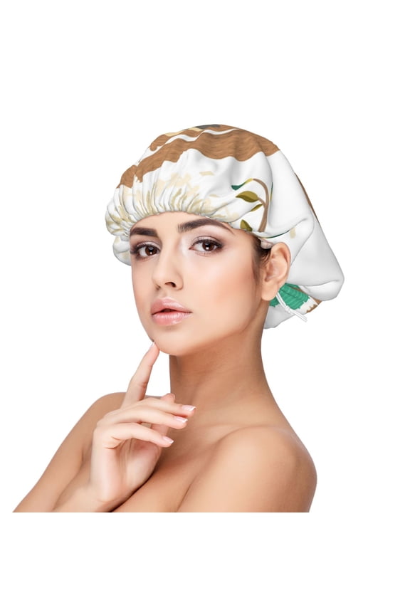 Cute Sloth In Yoga Pose Tree Print Silk Bonnet Satin Bonnet for Sleeping Women and Men,Double Layer Hair Bonnet for Curly Braids Hair