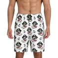 thumbnail image 1 of Logiee DOG IS WEARING PIRATE COSTUME Print Men's Pajama Shorts with Drawstring & Pockets,Sleep Shorts for Men,Sleepwear Bottoms,Elastic Waistband Loungewear-Medium, 1 of 6