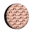 thumbnail image 1 of Logiee Dachshund Couple Print Spare Tire Cover, Universal Wheel Protectors,Waterproof Dust-Proof UV Sun Wheel Tire Cover,Fit for SUV, RV, Travel Trailer, Truck-15 inch, 1 of 6
