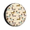 thumbnail image 1 of Logiee Dachshund Dog Print Spare Tire Cover, Universal Wheel Protectors,Waterproof Dust-Proof UV Sun Wheel Tire Cover,Fit for SUV, RV, Travel Trailer, Truck-16 inch, 1 of 6