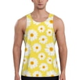thumbnail image 1 of Logiee Daisies Flowers Print Men's Workout Tank Top,Quick Dry Workout Tank Top,Gym Muscle Tee,Fitness Bodybuilding Sleeveless T Shirt-Medium, 1 of 7