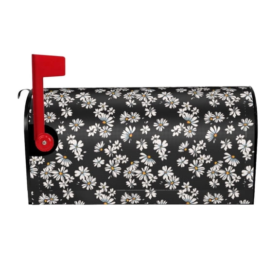 Logiee Daisies Flowers Print Post Letter Box Wrap Decor, Mailbox Cover Suitable for Standard Mailbox and Large Size Mailbox,Outdoor Yard Decoration-21x18 in