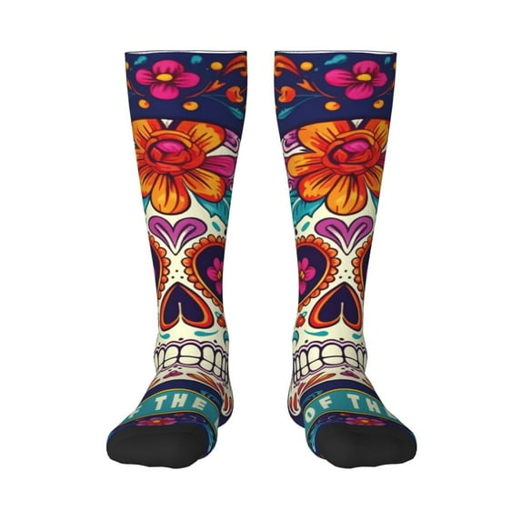 Logiee Dead Day Party Print Gift Stocking Stuffers,Adult Stockings,Novelty Socks,Funny Socks Birthday Running Walking Sleeping