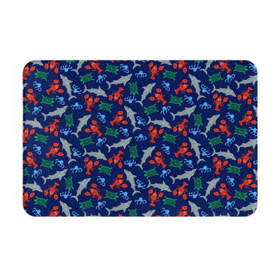 Logiee Deep Down In The Ocean Print Welcome Mats for Entryway,Door Mat for Front Door,Entry Mat,Doormat for Garden, Garage, Patio, Home, Porch Decor