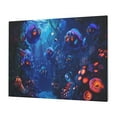 thumbnail image 1 of Logiee Deep Sea Glowing Fishes Print Canvas Wall Art,Canvas Picture Prints with Frame, Wall Art Decorative,Canvas Decorative,Suitable for Living Room Bedroom Office Room 30x40, 1 of 6