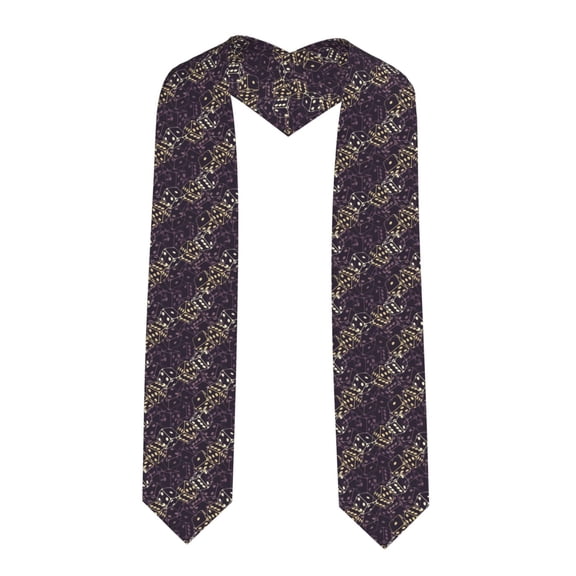 Logiee Dice Print Unisex Adult Graduation Stole Shawl 72" Long for Academic Commencements Shawl-Sharp Corner