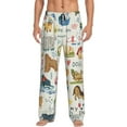 thumbnail image 1 of Logiee Dogs Funny Pets Print Pajama Pants for Men,Men’s Pajama Bottoms,Mens PJ Pants with Pockets & Button Fly-Small, 1 of 6