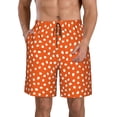 thumbnail image 1 of Logiee Dots On Orange Background Print Mens Swim Trunks Quick Dry Board Shorts,Breathable Hawaii Beach Shorts Swimwear Bathing Suits-Medium, 1 of 6