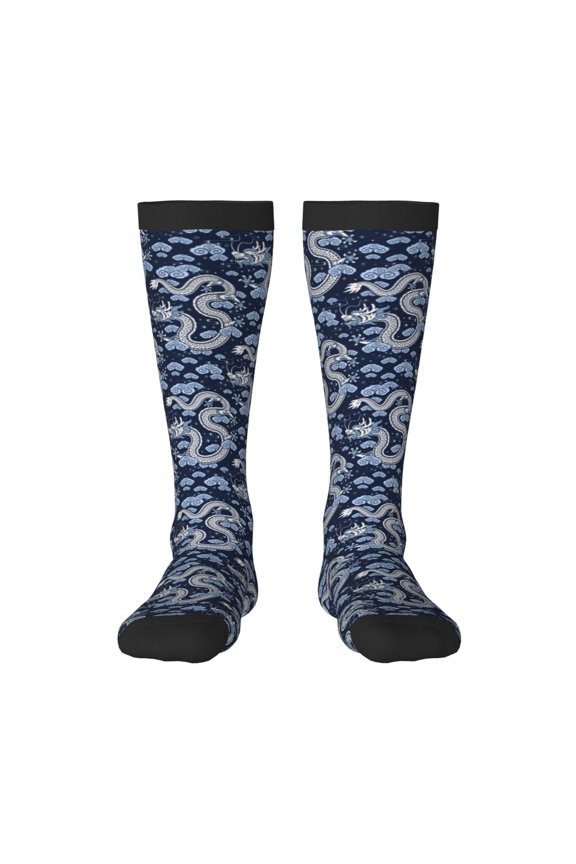 Dragon Print Gift Stocking Stuffers,Adult Stockings,Novelty Socks,Funny Socks Birthday Running Walking Sleeping