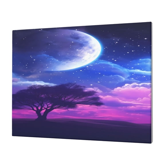 Logiee Dreamy Colorful Starry Sky Print Canvas Wall Art,Canvas Picture Prints with Frame, Wall Art Decorative,Canvas Decorative,Suitable for Living Room Bedroom Office Room 30x40