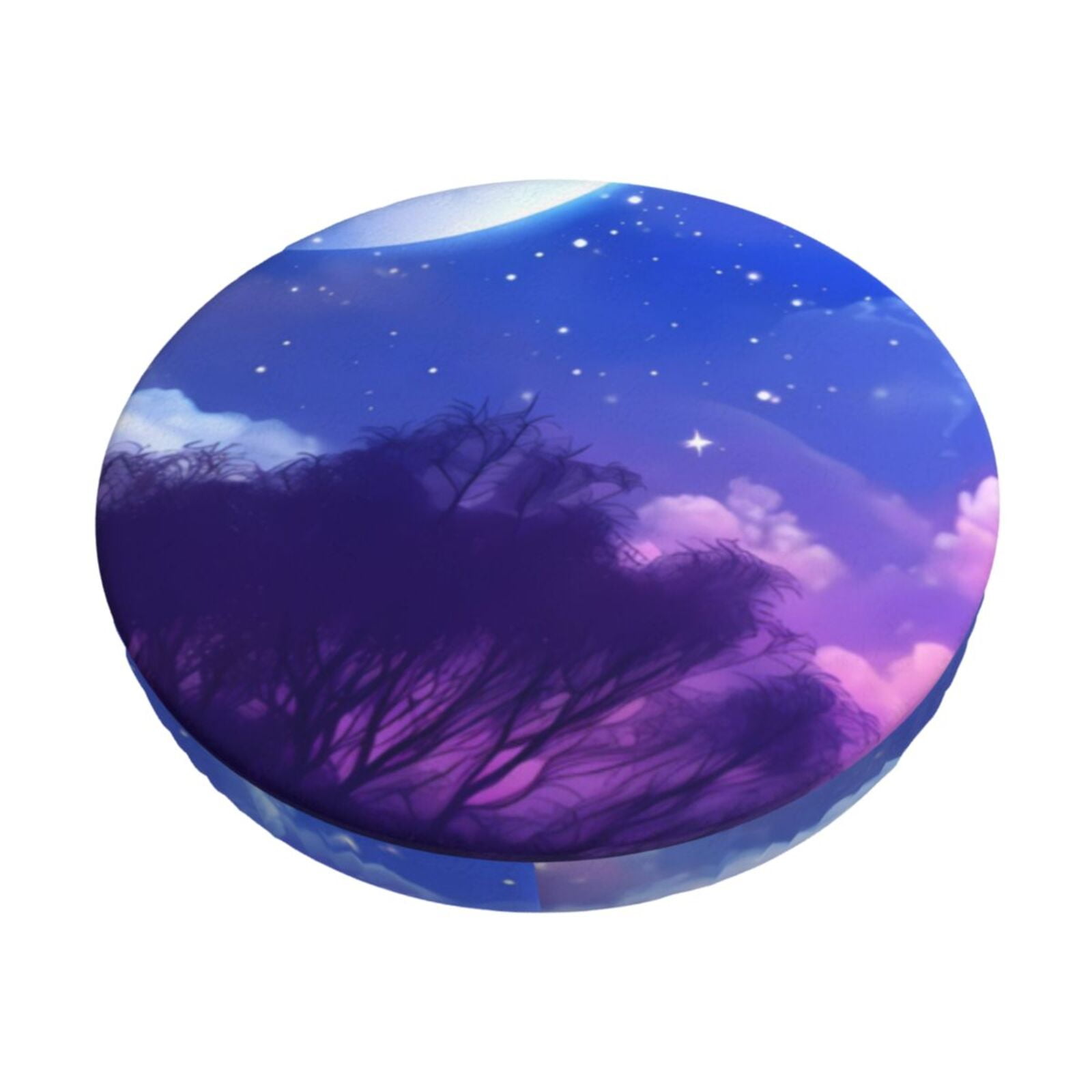 Logiee Dreamy Colorful Starry Sky Print Stool Covers Round,Bar Stool ...