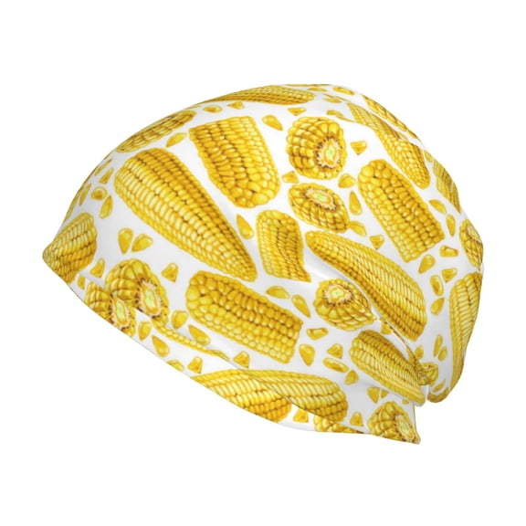 Logiee Ears Of Corn Print Unisex Knit Beanie for Men Women Winter Hat,Beanies Skull Caps