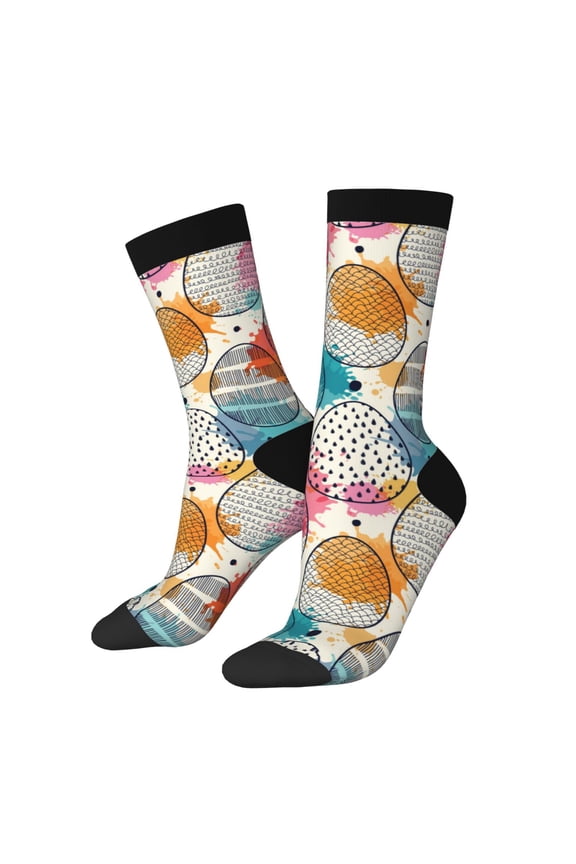 Easter Egg Print Adult Socks for Men & Women,Calf Socks, Ankle Socks,Boots Socks,Breathable Casual Sock,Unisex Crew Socks