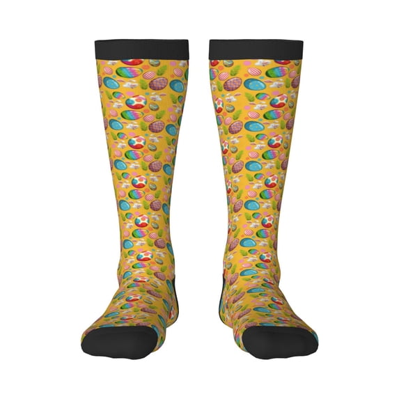 Logiee Easter Print Gift Stocking Stuffers,Adult Stockings,Novelty Socks,Funny Socks Birthday Running Walking Sleeping