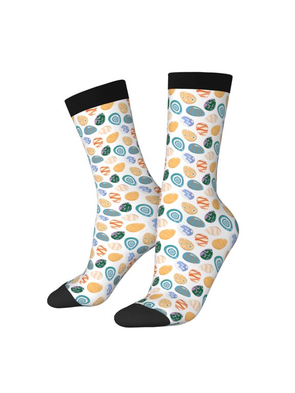 Easter eggs Print Adult Socks for Men & Women,Calf Socks, Ankle Socks,Boots Socks,Breathable Casual Sock,Unisex Crew Socks