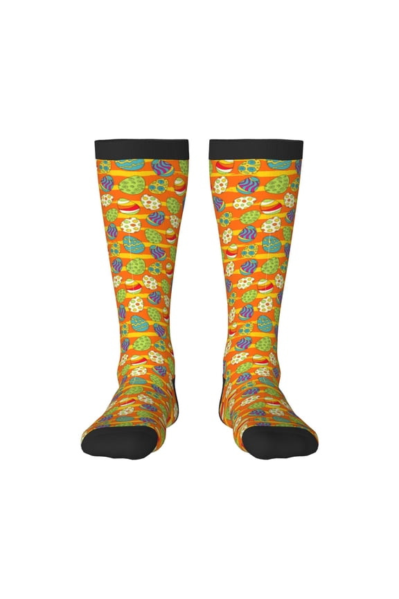 Easter eggs Print Gift Stocking Stuffers,Adult Stockings,Novelty Socks,Funny Socks Birthday Running Walking Sleeping