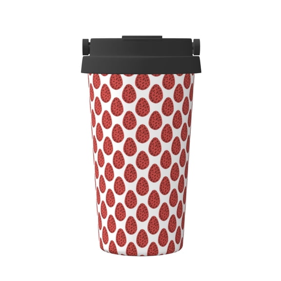Logiee Easter eggs Print Stainless Steel Coffee Tumbler, Travel Coffee Mug, Insulated Coffee Mug with Lid, Spill Proof Coffee Cup, Portable Thermal Mug