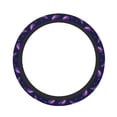 thumbnail image 1 of Logiee Eggplant Print Breathable Elastic Steering Wheel Cover, Non-Slip Stretch Steering Wheel Protector,Universal 15 Inch Fit Auto, Suvs, Truck, 1 of 6