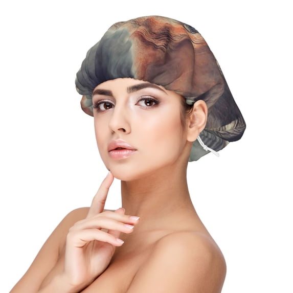 Logiee Elephant in Smoke Print Silk Bonnet Satin Bonnet for Sleeping Women and Men,Double Layer Hair Bonnet for Curly Braids Hair