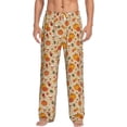 thumbnail image 1 of Logiee Fall Autumn Print Pajama Pants for Men,Men’s Pajama Bottoms,Mens PJ Pants with Pockets & Button Fly-Large, 1 of 6