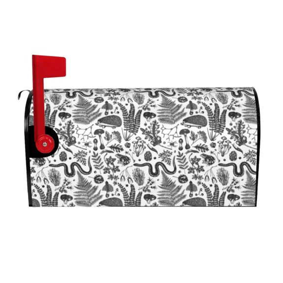 Logiee Fall Forest Print Post Letter Box Wrap Decor, Mailbox Cover Suitable for Standard Mailbox and Large Size Mailbox,Outdoor Yard Decoration-21x18 in