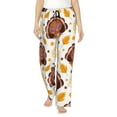 thumbnail image 1 of Logiee Fall Turkey Print Women Pajama Pants,Comfy Pj Bottom with Pockets & Drawstring,Stretch Casual Sleepwear-Medium, 1 of 6