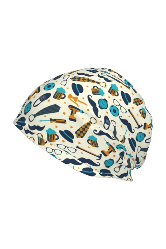 Fathers day Print Unisex Knit Beanie for Men Women Winter Hat,Beanies Skull Caps