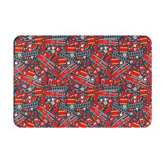 Logiee Fire Sign Print Welcome Mats for Entryway,Door Mat for Front Door,Entry Mat,Doormat for Garden, Garage, Patio, Home, Porch Decor